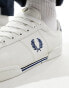 Fred Perry B722 leather trainers in white and blue