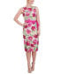 Фото #1 товара Women's Floral-Embroidered Sheath Dress