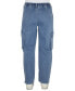 Фото #2 товара Juniors' High-Rise Pull-On Cargo Skater Jeans