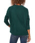 ფოტო #2 პროდუქტის Cozy Long Sleeve Extend Shoulder Sweater