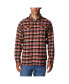 Фото #1 товара Men's Burnt Orange Texas Longhorns Flare Gun Flannel Long Sleeve Shirt