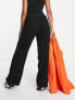 Фото #2 товара ASOS DESIGN Maternity wide leg trousers with linen in black