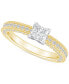 ფოტო #1 პროდუქტის Diamond Princess Engagement Ring (1-1/5 ct. t.w.) in 14k Gold
