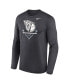 Фото #3 товара Men's Anthracite Cleveland Guardians Icon Legend Performance Long Sleeve T-shirt