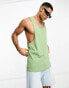 Фото #4 товара Brave Soul racer back vest in pale green