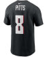 Фото #2 товара Men's Kyle Pitts Black Atlanta Falcons 2021 NFL Draft First Round Pick Player Name and Number T-shirt