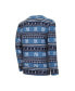 ფოტო #2 პროდუქტის Men's Navy New York Yankees Knit Ugly Sweater Long Sleeve Top and Pants Set