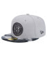 Фото #1 товара Men's Gray Brooklyn Nets Active Color Camo Visor 59FIFTY Fitted Hat