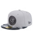 ფოტო #1 პროდუქტის Men's Gray Brooklyn Nets Active Color Camo Visor 59FIFTY Fitted Hat