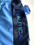 Nautica Mens Large Blue Two Tone Quick Dry Performance Swim Trunks Shorts New