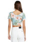 Фото #2 товара Juniors' Had Me At Aloha Cutout Crop Top