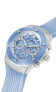 GUESS Ladies Sport Clear Multifunction 39mm Watch – Transparent Dial Rose G...
