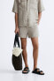 Фото #2 товара 100% linen bermuda shorts