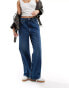 Фото #1 товара ONLY Maisie low rise baggy jean in dark wash blue