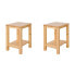 Holzhocker 2er Set 2271