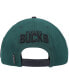 Фото #4 товара Men's Hunter Green Milwaukee Bucks Old English Snapback Hat