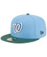 Фото #4 товара Men's Sky Blue, Cilantro Washington Nationals 2018 MLB All-Star Game 59FIFTY Fitted Hat