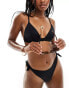 Фото #1 товара ASOS DESIGN Maya mix and match triangle bikini top with front fastening in black