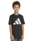 ფოტო #1 პროდუქტის Big Boys Short Sleeve Pebble Camo Logo Polyester T-Shirt