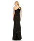 Фото #3 товара Women's Ieena Sequined Strappy One Shoulder Column Gown