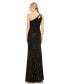 ფოტო #3 პროდუქტის Women's Ieena Sequined Strappy One Shoulder Column Gown