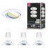 LED-Einbauleuchte Coin 3er-Set RGBW