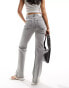 Фото #3 товара Stradivarius straight vintage jean in grey