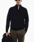 ფოტო #1 პროდუქტის Men's 100% Merino Wool Zipper Collar Sweater