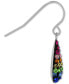 ფოტო #3 პროდუქტის Crystal Rainbow Teardrop Drop Earrings in Sterling Silver, Created for Macy's