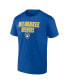 Фото #3 товара Men's Royal Milwaukee Brewers Close Victory T-shirt