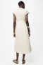 Zw collection creased dress with belt
