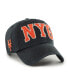 Фото #1 товара Men's Black New York Giants Cooperstown Collection Hand Off Clean Up Adjustable Hat
