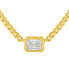 Фото #1 товара And Now This cubic Zirconia (8.0 ct.t.w.) Curb Chain Necklace