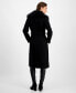 Women's Belted Faux-Fur-Collar Walker Coat