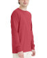 Unisex Garment Dyed Long Sleeve Cotton T-Shirt