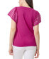 ფოტო #4 პროდუქტის Women's Boat-Neck Flutter-Sleeve Top