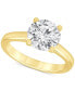 ფოტო #4 პროდუქტის Certified Lab Grown Diamond Solitaire Engagement Ring (3 ct. t.w.) in 14k Gold