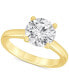 Фото #4 товара Certified Lab Grown Diamond Solitaire Engagement Ring (3 ct. t.w.) in 14k Gold