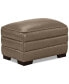 Фото #3 товара Myars Leather Ottoman, Created for Macy's