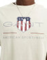 GANT archive shield logo t-shirt in beige