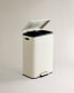 Kitchen bin with double compartment