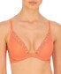 Фото #1 товара Women's Feathers Lace Contour Underwire Plunge Bra 730023