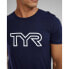 TYR Ultrasoft Lightweight Tri Blend Tech Big Logo short sleeve T-shirt