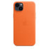 Фото #1 товара Apple iPhone 14 Plus Leather Case with MagSafe - Orange, Cover, Apple, iPhone 14 Plus, 17 cm (6.7"), Orange