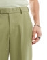 ASOS DESIGN smart wide leg trousers in sage green