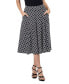 Фото #4 товара Women's Diamond Print A-Line Midi Skirt