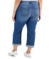 Фото #2 товара Plus Size Mid-Rise Curvy Capri Jeans, Created for Macy's