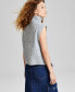 ფოტო #2 პროდუქტის Women's Ribbed 1/4 Zip Sweater Vest, Created for Macy's