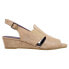 VANELi Flory Wedge Womens Beige Casual Sandals 305938