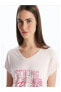Фото #2 товара Пижама LCW DREAM V Printed Short-Sleeve Womens Capri